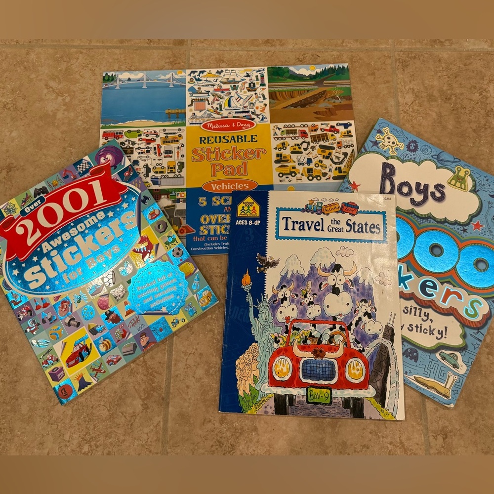 Melissa & Doug sticker pad 2001 stickers travel the great states book